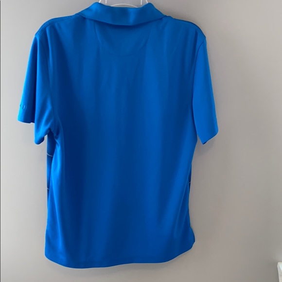 Men’s size M slim fit blue striped polo shirt. - Picture 5 of 5